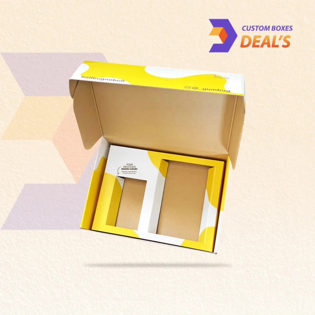 Custom boxes with cardboard inserts designed for secure and organized product packaging