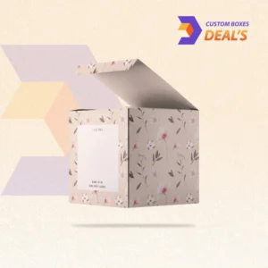 Folding cardstock packaging boxes designed to protect and present glass candle jars