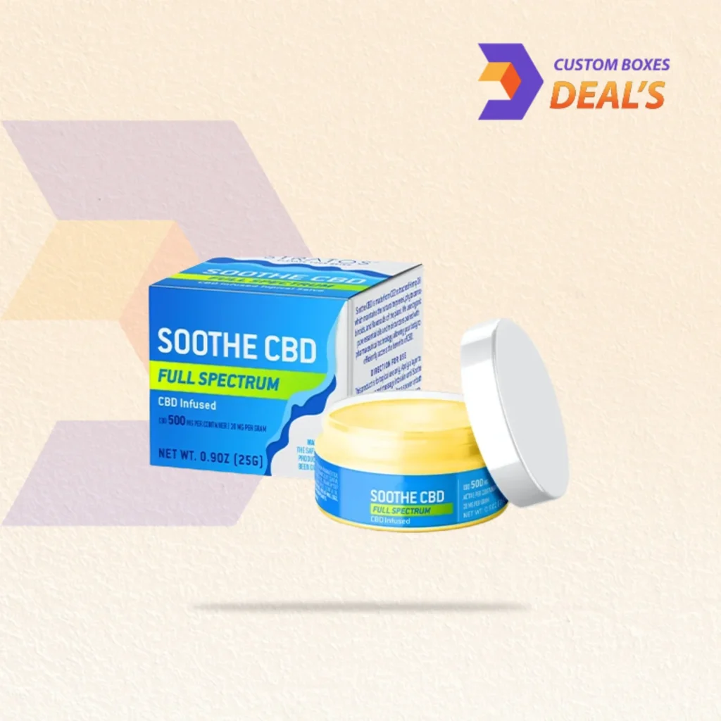 Custom CBD Cream Boxes with premium packaging design for skincare and wellness products