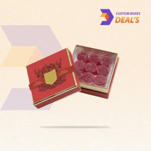 Custom CBD Gummies Boxes with premium packaging design for CBD gummy products