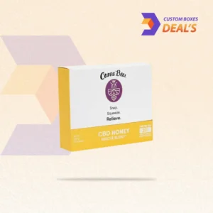 Custom CBD Honey Boxes with premium packaging design for CBD honey products