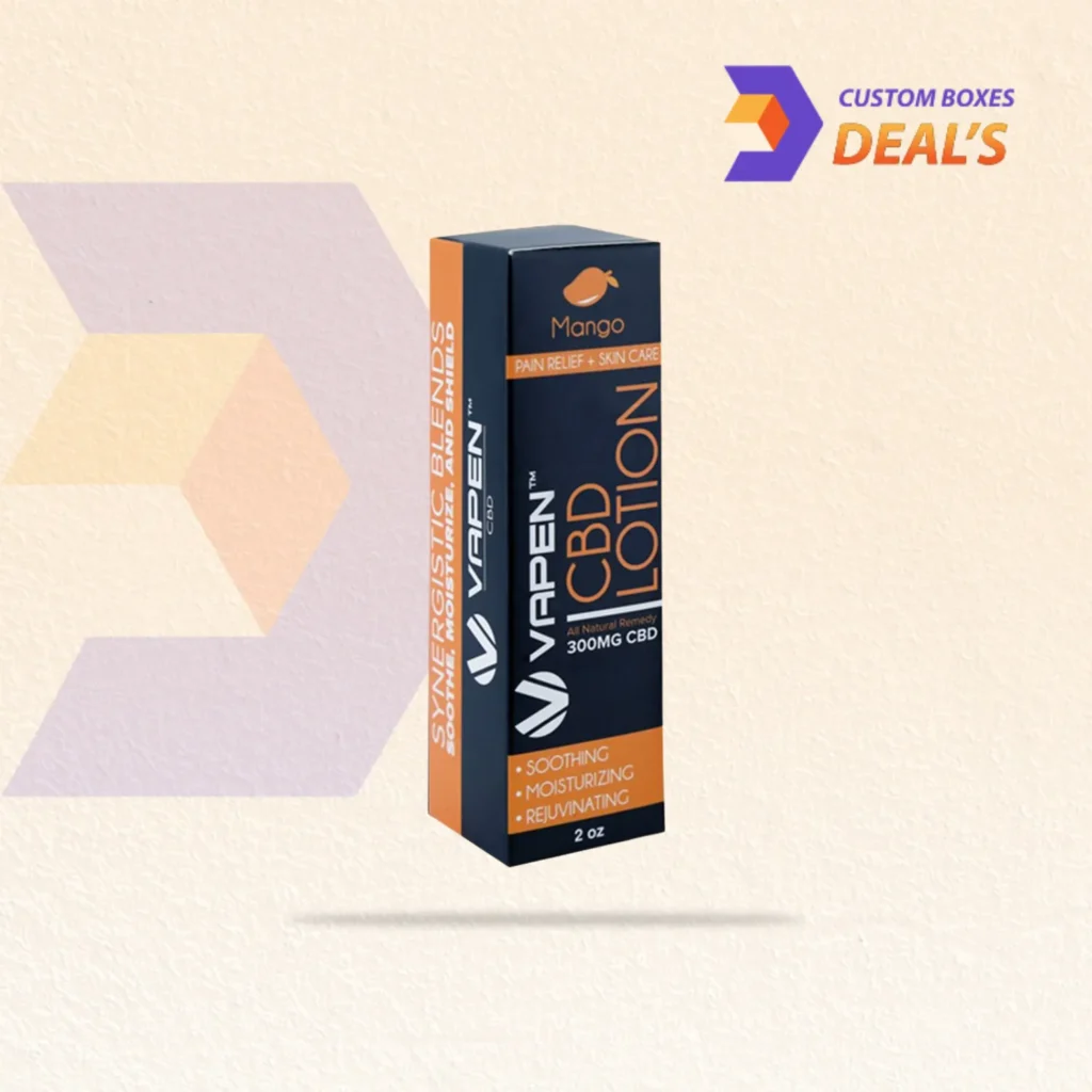 Custom CBD Lotion Boxes with premium packaging design for CBD lotion and skincare products