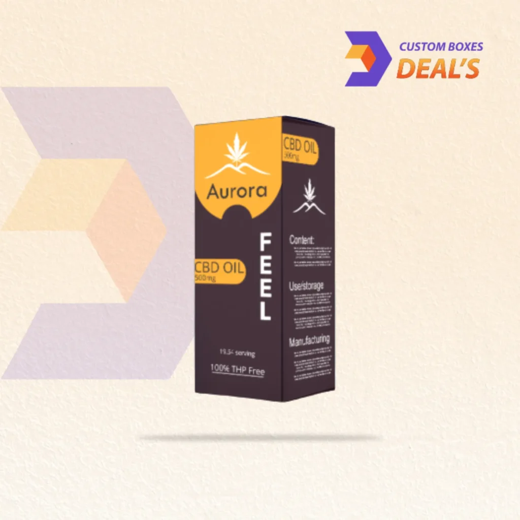 Custom CBD Oil Boxes with premium packaging design for CBD oil products
