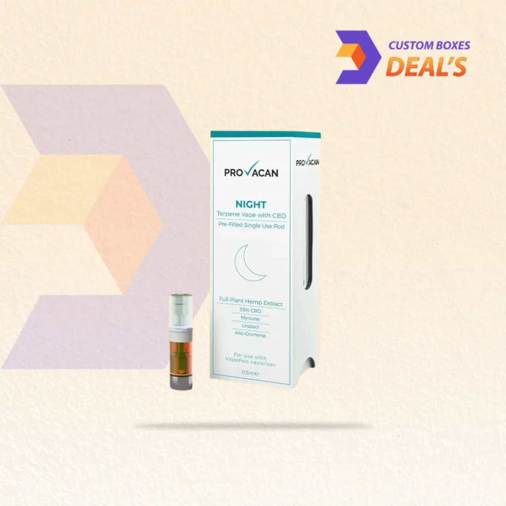 Custom CBD Pod Boxes with Window featuring premium packaging design and product visibility