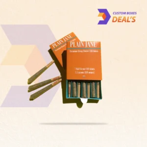 Custom CBD Pre-Roll Joints Boxes with premium packaging design for CBD pre-roll products