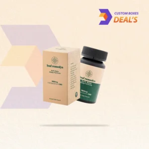 Custom CBD Softgel Boxes with premium packaging design for CBD softgel products