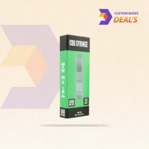Personalized CBD Syringe Boxes featuring custom printing and branded packaging solutions