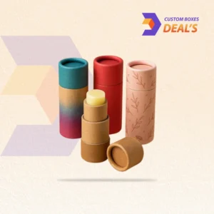 Custom printed chapstick tubes with logo branding for lip care packaging