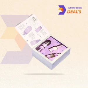 Branded cosmetic clamshell packaging for beauty and personal care products
