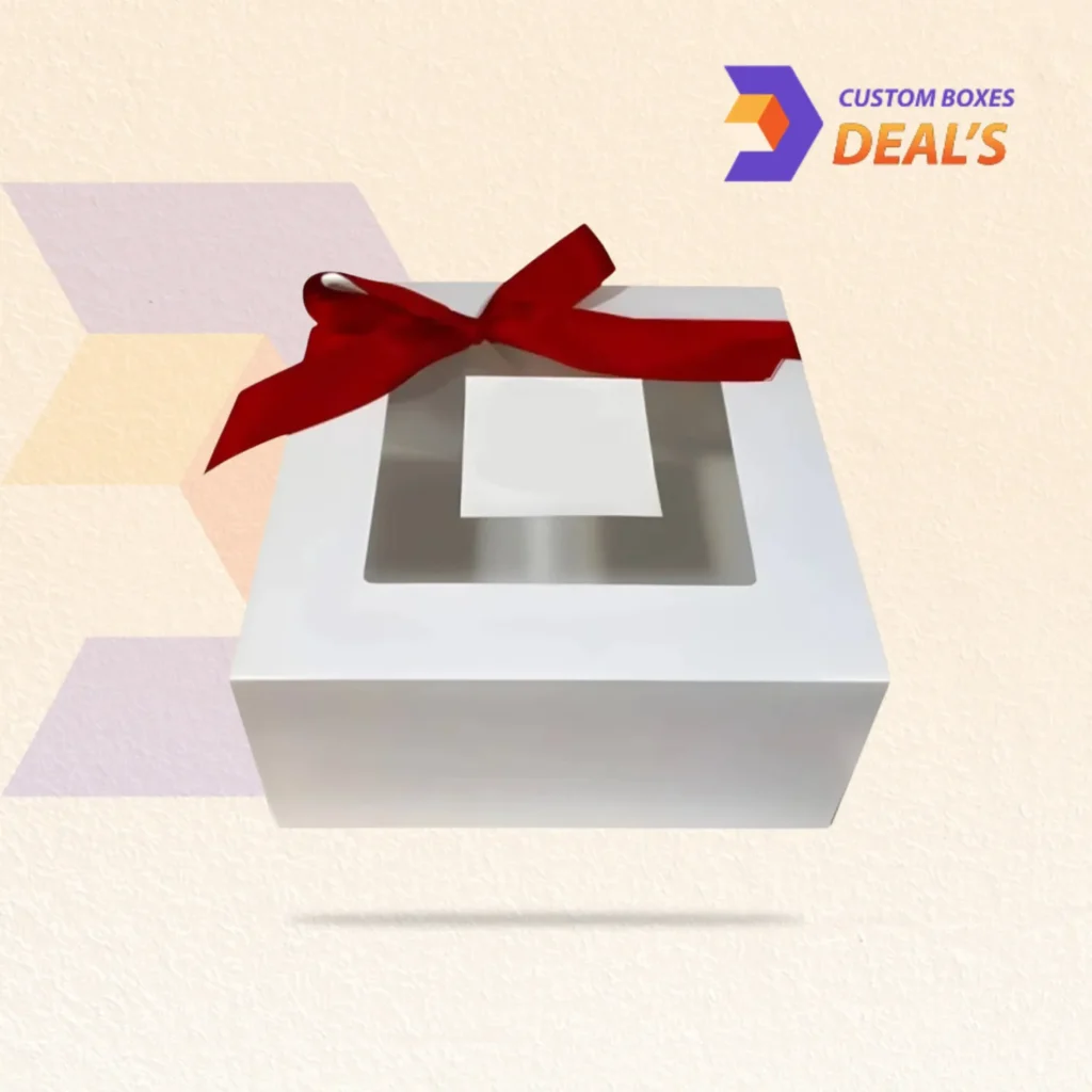 Custom clear lid gift boxes with transparent tops for elegant product display and premium packaging.