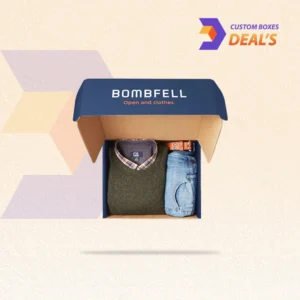 Custom clothing boxes for branded apparel packaging and retail product presentation