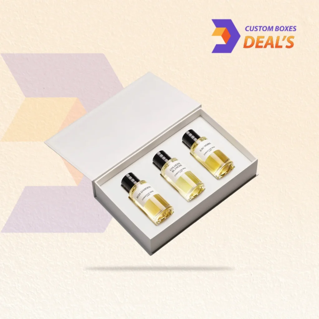 Custom printed cologne boxes with logo branding for professional perfume packaging