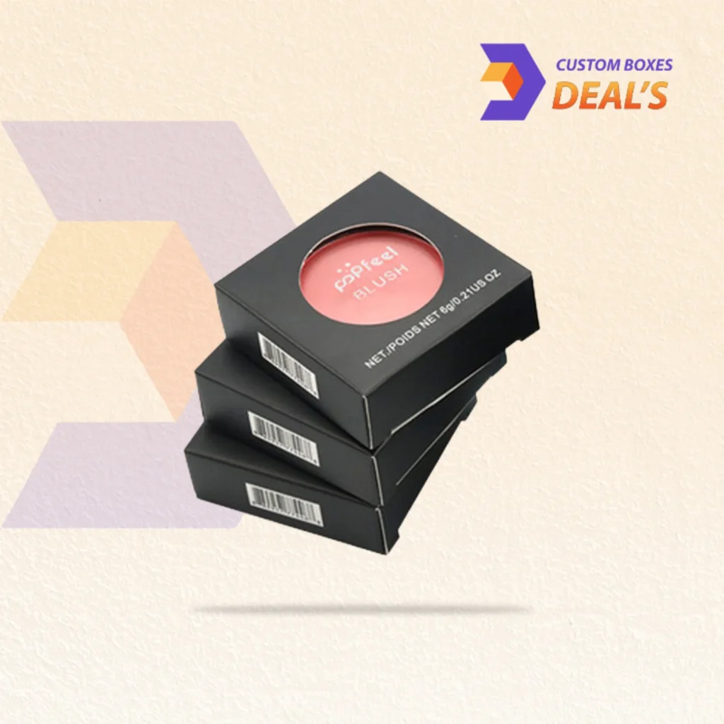 Durable compact blush packaging boxes for professional cosmetic products