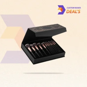 Custom makeup brush boxes designed for cosmetic brushes, beauty tools, and retail packaging