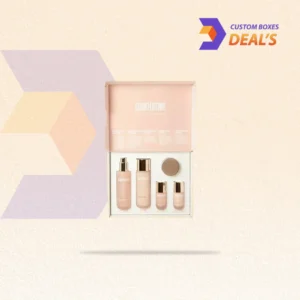 Printed cosmetic packaging boxes with custom inserts for organized product presentation