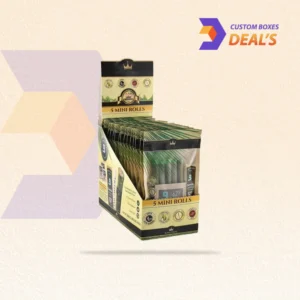Branded countertop cardboard display boxes for presentation.