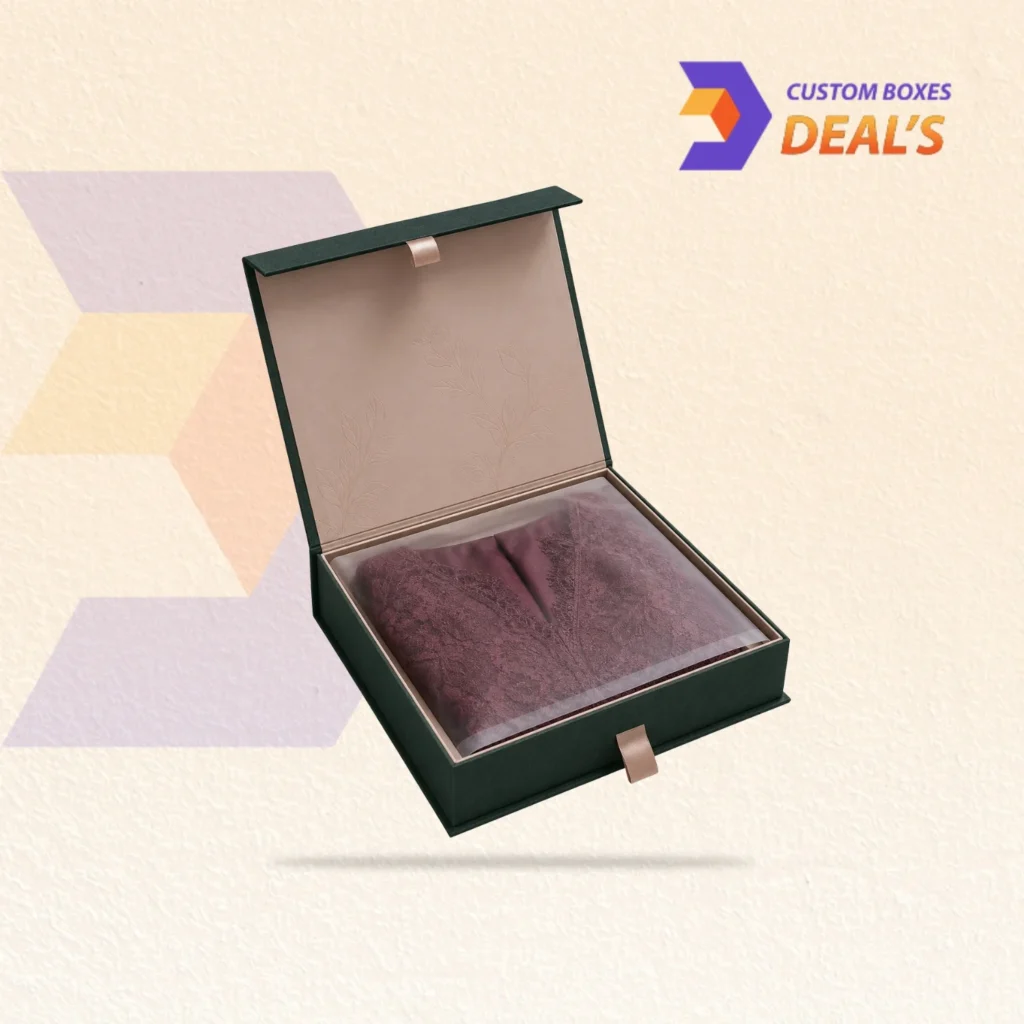 Dress packaging boxes for elegant and secure clothing presentation