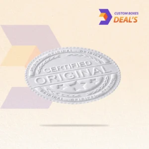 Custom embossed labels with raised textures for luxury packaging and professional branding