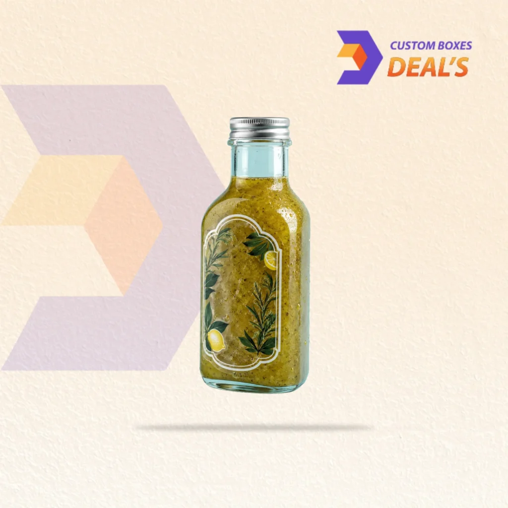 Custom food labels with clear designs for packaging, branding, and product information