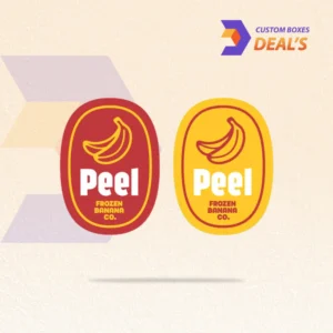 Custom food stickers for branded packaging and retail product labeling