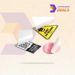 Front adhesive stickers for windows glass doors and clear surface displays