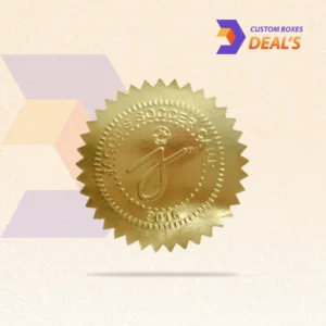 Custom gold foil labels with elegant metallic finishes for premium product branding