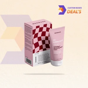 Hand cream packaging designed for skincare, moisturizing, and beauty care products
