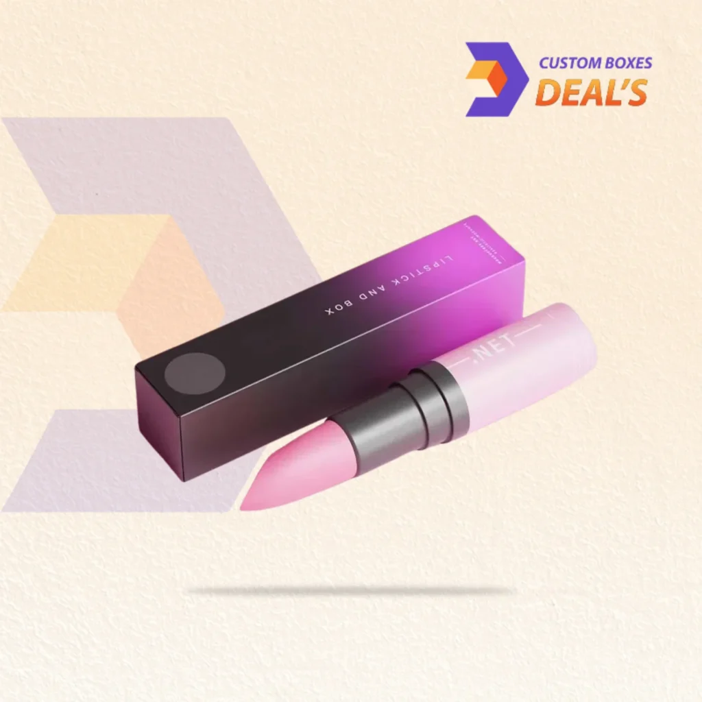 Hang tab lipstick boxes designed for retail display, makeup, and cosmetic products