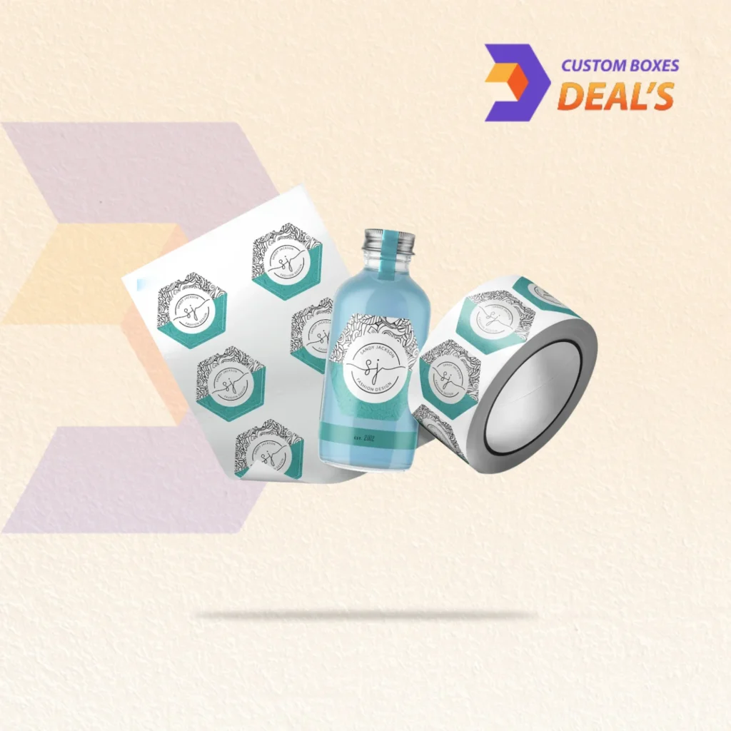 Custom hexagon labels for unique product packaging and branding