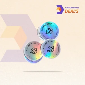 Custom hologram stickers with reflective effects for branding, authentication, and decoration