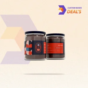 Custom jar labels with stylish designs for food, cosmetic, and homemade product packaging