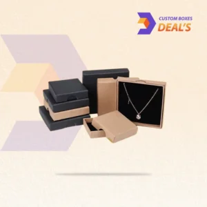 Custom jewelry kraft boxes for natural and professional product presentation