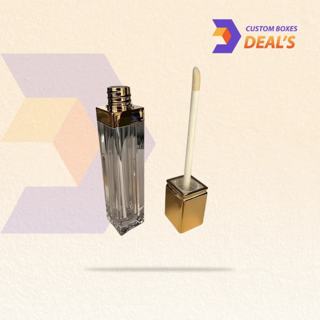 Premium custom lip gloss tubes with branded packaging for beauty products
