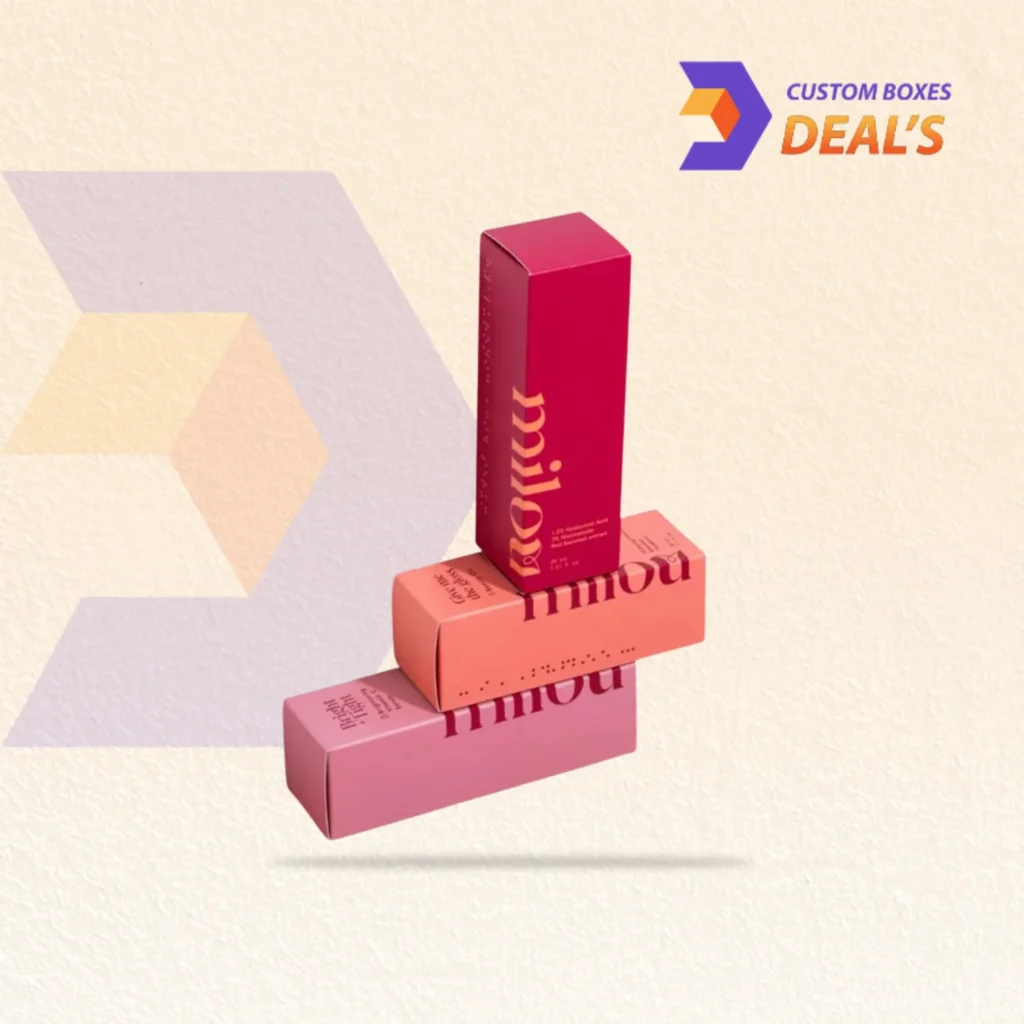 Durable liquid lipstick packaging boxes for product protection and attractive presentation