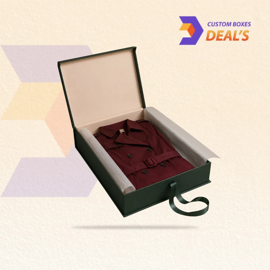 Long coats packaging boxes for elegant and secure outerwear presentation