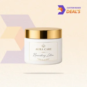 Personalized custom lotion jars designed for cosmetic and body care brands