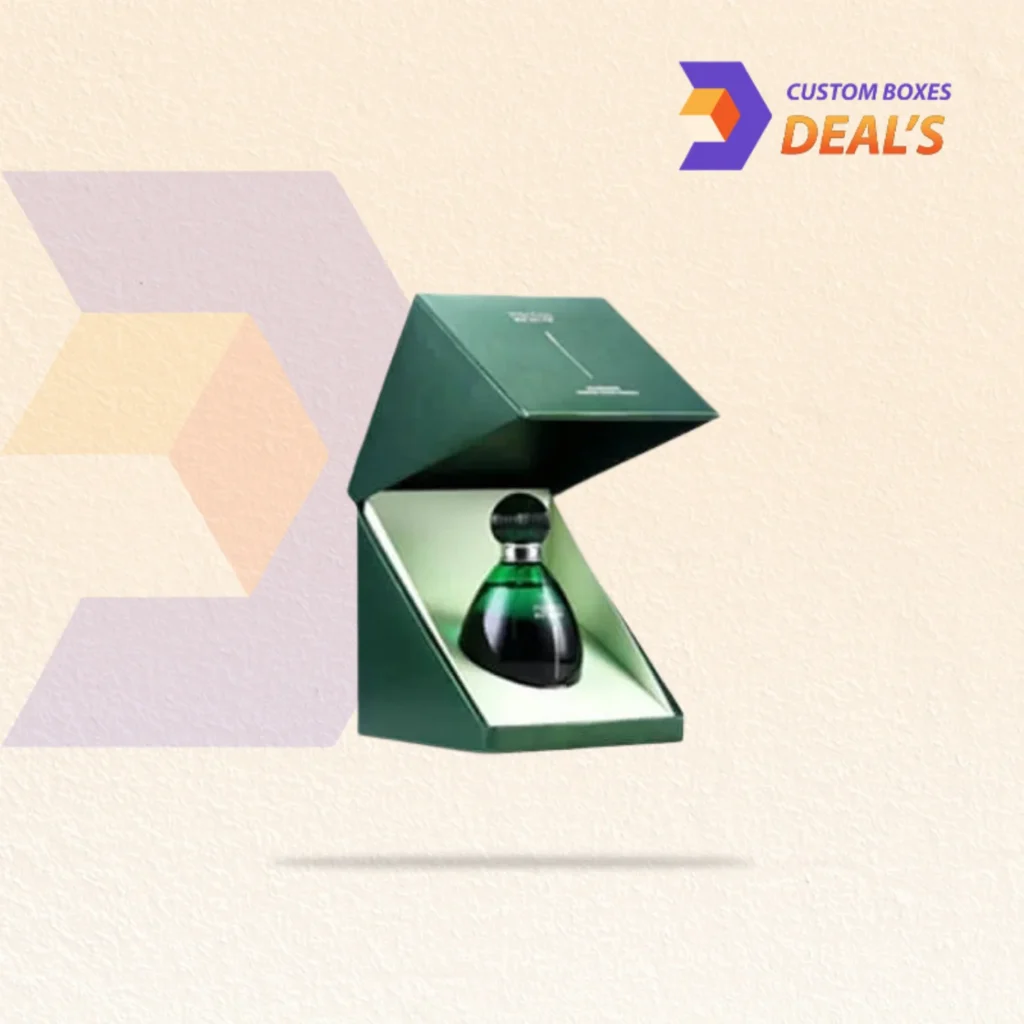 Luxury fragrance packaging with elegant branded design for perfume bottles and premium retail presentation