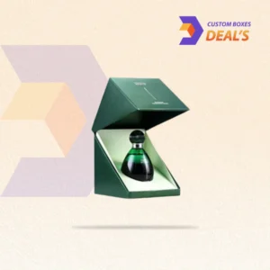 Luxury fragrance packaging with elegant branded design for perfume bottles and premium retail presentation