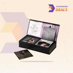 Custom luxury hair boxes with elegant branding for wigs and hair extension products