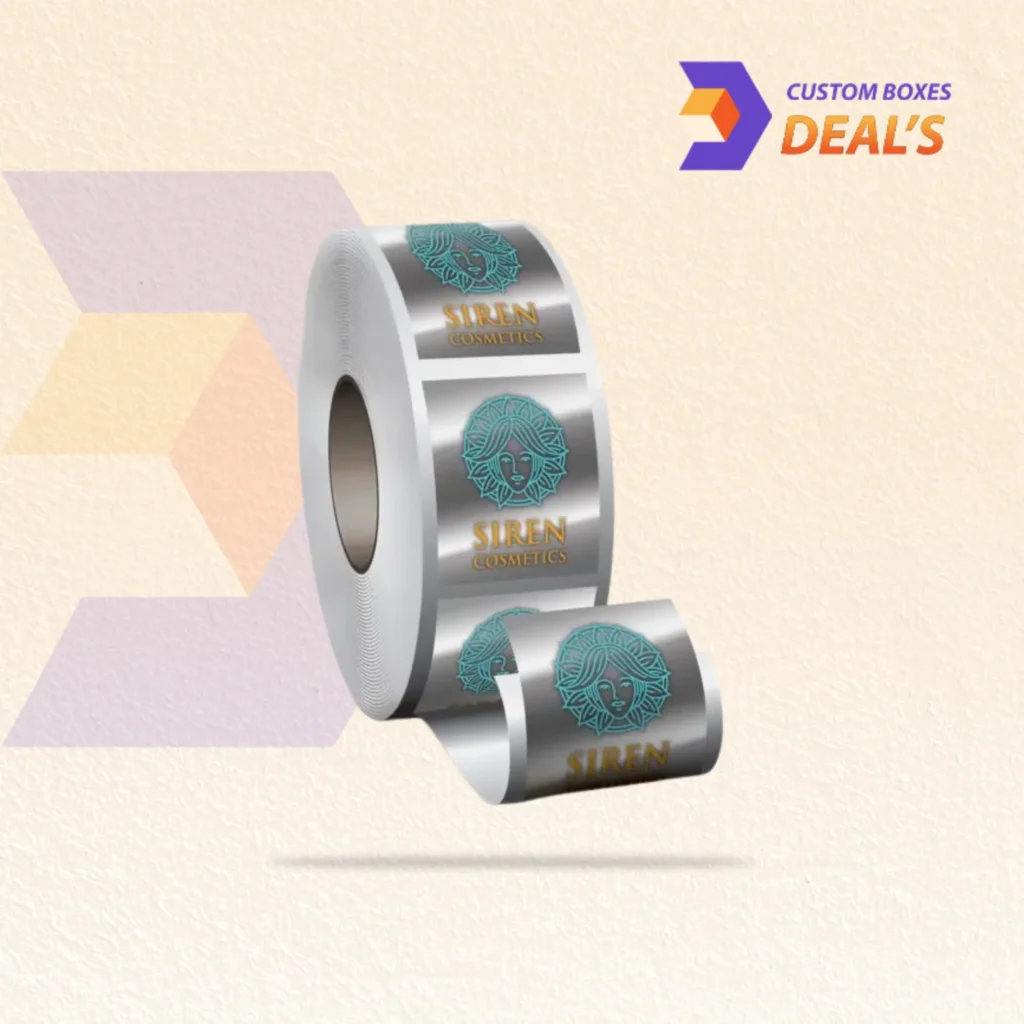 Custom metallized labels for premium product packaging
