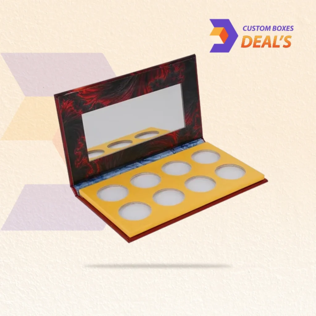 Branded custom mirror boxes designed for retail beauty and makeup accessories