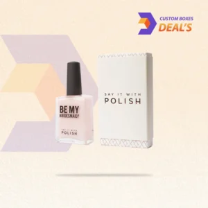 Branded custom nail polish boxes designed for retail cosmetic products