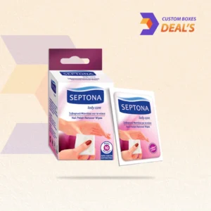 Nail polish remover boxes designed for nail care, beauty, and cosmetic products