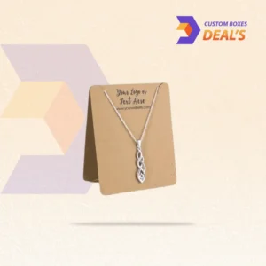 Custom necklace cards designed for organized and professional jewelry presentation