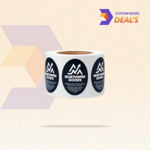 Custom oval paper roll labels for bottles, jars, boxes, and packaging