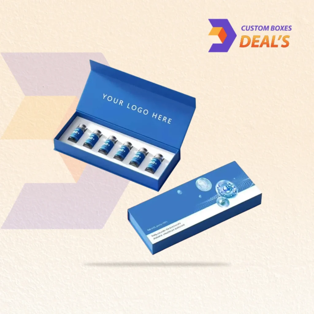 Custom peptide packaging designed for skincare, anti-aging, and cosmetic products