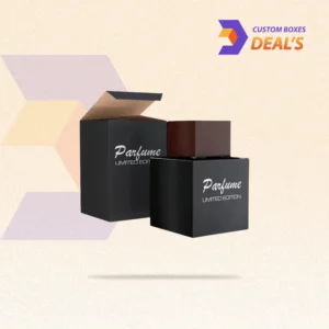 Custom bakhoor packaging with branded printing for incense products and premium retail presentation.
