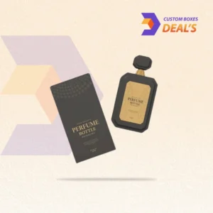 Custom perfume packaging with branded printing for fragrance bottles and premium retail presentation.