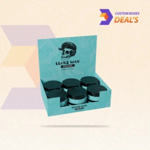 Branded custom pomade boxes designed for retail grooming and styling products