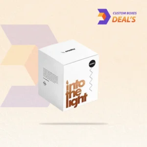 Personalized candle packaging boxes with detailed digital printing and custom logo designs